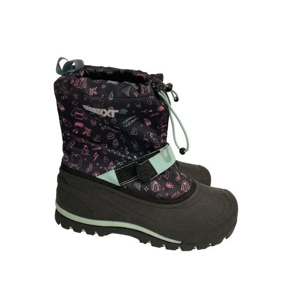 Northside Frosty XT Kids Size 5 Black Teal Insulated Winter snow Boots shoes - Picture 4 of 7